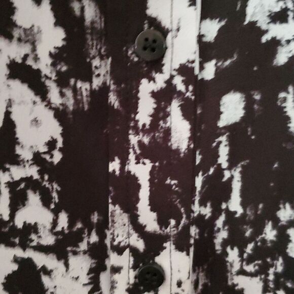 Calvin Klein Animal Print Sleeveless Button Front Tie Neck Blouse Size S⦠- Picture 3 of 7